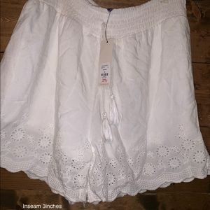 Smocked waist soft shorts